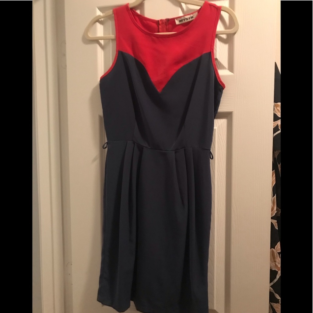 Red & Blue dress. Mystic